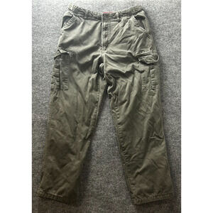 Moose Creek Mens Quilt Lined Gray Cargo Pants Size 34x34